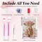 Highland Cow Diamond Art Kits for Adults – Cute Pink Cow 5D Round Full Drill Diamond Painting Kit for Beginners, DIY Gem Art Craft for Home Wall Decor, 12x16 Inch